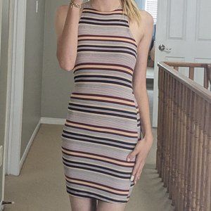 Striped Bodycon mini dress